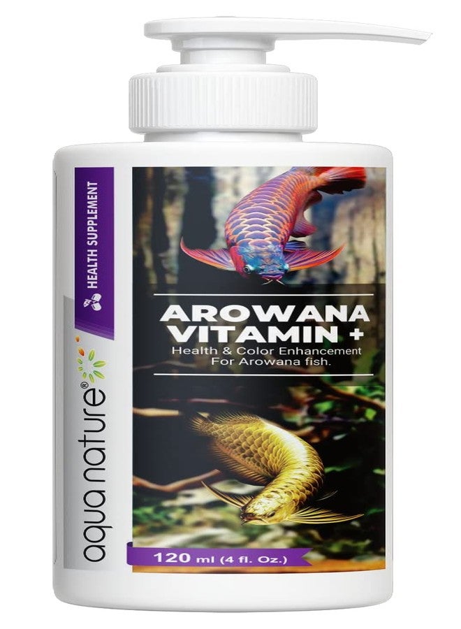 aqua nature AquaNature® Arowana Vitamin+ Health & Color Enhancement for Arowana Fish. (120ml) - Image 1